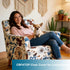 1-Piece Sofa,B62 CRFATOP Stretch Modern Banquet Armchair Slipcover Accent Chair Covers with Arms Soft Chair Slipcovers