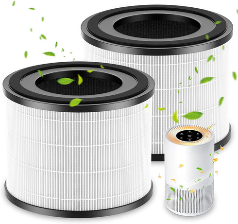 AP-S0610L Replacement Filter, 2 Pack, Compatible with MOOKA AP-S0610L Air Purifier, H13 True HEPA