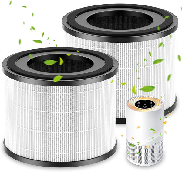 AP-S0610L Replacement Filter, 2 Pack, Compatible with MOOKA AP-S0610L Air Purifier, H13 True HEPA