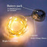 Twinkle Fairy Lights Battery Powered 20 LED on 7.2feet Silvery Copper Wire for DIY Wedding Party Decor (Warm White)
