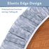 UMINEUX Round Fitted Vinyl Tablecloth, Waterproof Wipeable Round Cover for Indoor Outdoor Use, Grey Marble