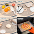 Non Slip Silicone Pastry Mat Large with Measurements for Dough Rolling, Cookies, Bread, 16" x 24", Gray