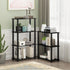 3-Tier Furinno TURN-S-TUBE Storage Shelves, Book Shelf, Corner Shelf, Toolless Open Shelves, for Organization