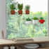 12 Inch Toiletries(2 Pack) Clear Acrylic Windows Plant Shelves, Window Plant Stand with Legs, No Need Drilling Indoor