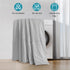 NTBAY Cooling Throw Blanket - Japanese Double-Sided Cold Tech Fabric for Dogs, Q-Max 0.43, 50x60 Inches, Light Grey