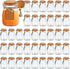 Ufrount Small Glass Decorative Bottles With Cork Lids,3.4oz Mini Yogurt Mason Jar,Set of