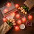 Valentines Day Heart String Lights Plug in, 8.5FT Pink LED Heart Lights