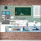 Science Lab Laboratory Scene Backdrop Banner, VBS Birthday Party Decorations, 3.9 x 5.9ft