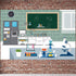 Science Lab Laboratory Scene Backdrop Banner, VBS Birthday Party Decorations, 3.9 x 5.9ft