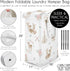 Sweet Jojo Designs Woodland Deer Floral Girl Laundry Hamper Foldable Dirty Clothes Basket with Handles Baby Nursery