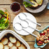 Quickquick 8 Pieces Large Stainless Steel Buffet Serving Spoon for Easy Serving
