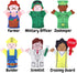 Magnet Happy Helpers People Toy Set for Fridge, Board and Refrigerator Magnets - 12 Pieces Neighborhood Characters