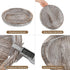 Hanobe Decorative Tray for Coffee Table: Round Candle Plate Holder Centerpieces for Dining Room Kitchen - Wooden