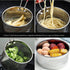 Tenta Kitchen Pasta Strainer, Boiling Blanching Basket, Stainless Steel Fryer Basket with Removable Handle for Cooking