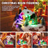 TOYESUNA 8 Christmas Collectible Buildings Decoration Musical Christmas Village Figurines Snow Globe with Spinning