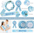 HYCSANBAO Elephant Baby Shower Decorations for Boy, Blue Elephant Baby Shower Party Supplies, It's a Boy Backdrop