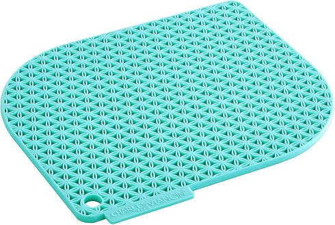 Charles Viancin Honeycomb Silicone Pot Holder, Withstands Temperatures up to 220°C / 428°F, Turquoise