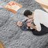 IR Imperial Rooms 4x6 Feet Grey Luxury Area Rug, Soft Fluffy Shaggy Carpet for Living Room, Non-Slip Home Decor