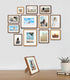 6x8 5x7 6x8 Picture Frame, Display Photos with Mat or without Mat, Made of Solid Natural Walnut Wood with Real Glass