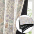 jinchan 95% 63 Inch Grommet Set 2 Nursery Curtains Blackout Purple Floral Curtains for Girls Room, Length Farmhouse
