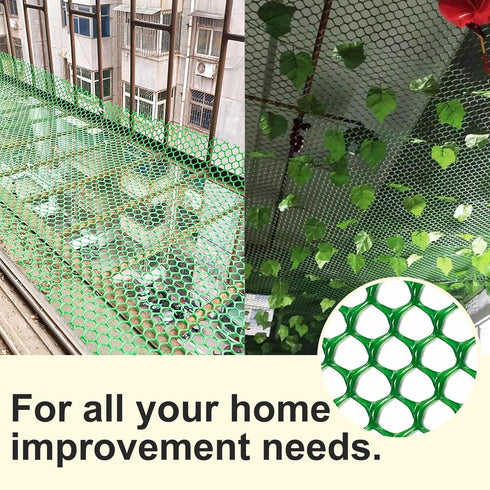16in 33Ft (16in 33Ft, Plastic Wire Mesh Fence x Plastic Chicken Wire Mesh for Poultry, Dogs, Rabbit, Snake Barrier