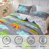 Set Sets 3 RYNGHIPY Dinosaur Kids Comforter Cartoon Dinosaur Bedding for Boys Pieces Full Microfiber Comforter