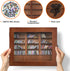 DIIWOODX 300PCS Anxiety Mini Bookshelf Mini Books with Mini Bookshelf Shake Away Your Anxiety Wooden Miniature Book