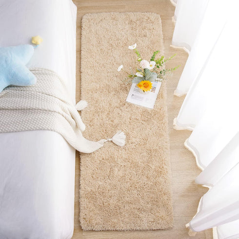 3x10 Chicrug Soft Runner Rugs for Bedroom Living Room Plush Fluffy Rug Feet, Shag Furry Area Rug Carpet Non Shedding