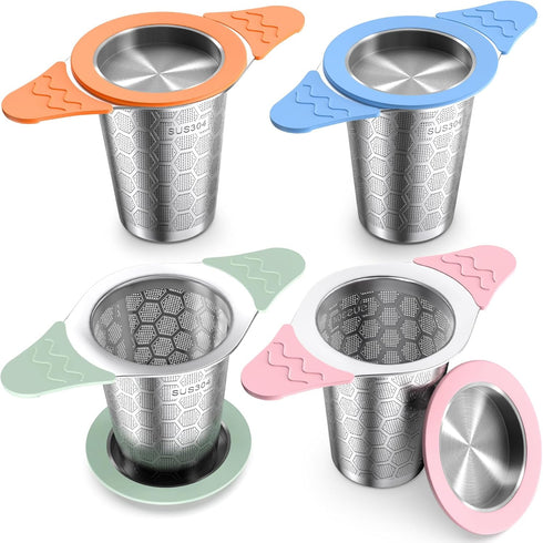 Tea Infuser for Loose Leaf Tea,18/8 Stainless Steel Tea Infuser with Heat