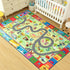 3x5 Terrug Kids Rug for Playroom & Classroom, Washable Nursery Carpet, Non-Slip Play Mat - ABC, Numbers, Animal, Color