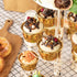 YestBuy 3 Tier Round Cupcake Stand - Acrylic Cake Stand for 23 Cupcakes - Premium Holder for Pastry Parties