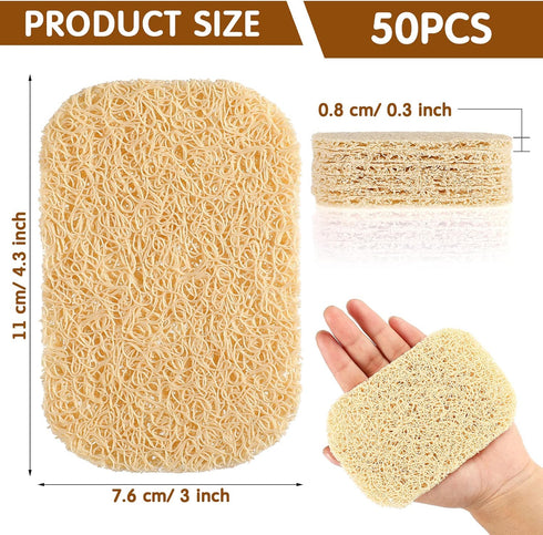 CHENGU Cleaning(Beige,50 Soap Savers Pads Draining Lift Pad Bar Dish Soap Saver Holder Accessories Draining Mat