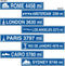Travel Street Sign Cutouts Party Accessory