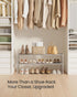 2-Tier 12-15 11.8 36.2 14.6 Inches, ULSA012G01 SONGMICS Shoe Rack, Shoe Organizer, Metal Storage Shelf, Upright