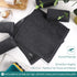 6 Pack, 13x13 inch Face Towels Extra Large Grey Wash Cloths on Sensitive Skin, Super Soft and Gentle Bath Washcloths
