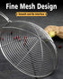 Enhanced Version Stainless Steel Spider Strainer Skimmer Ladle, Set of 3 Sizes for Cooking and Frying