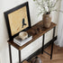 Tujurich 29.5" 9.4" 29.5" Narrow Entryway Console Table & Sofa Side Table - Industrial Hallway Table for Small Spaces