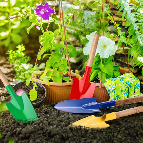 24 Summer 4 Gisafai Pcs Toy Shovels for Kids Gardening Tools Kids Shovel Mini Metal Garden Shovel Sand Shovels