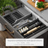 Knife Holder, In Drawer Knife Block with Expandable Cutlery Tray, Kitchen Drawer Organizer Insert for 11 Knives, Space