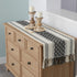 14 72 Inches, Boho Table Runner with Tassel x Black & Cream Cotton Woven Washable Dresser Scarf Top Cover for Furniture