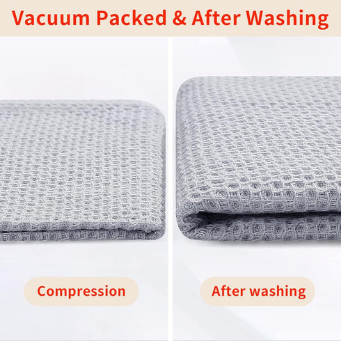 Homaxy 100% Cotton Waffle Weave Kitchen Dish Cloths, Ultra Soft Absorbent Quick Drying 12 x 12 Inches, 6-Pack