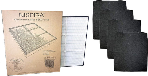 Nispira 1183054K True HEPA Carbon Pre Filter for Whirlpool Whispure Air Purifier AP510, AP530, 1 Pack