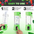 Portable Blender, Compact USB Rechargeable Personal Travel Blender for Smoothies and Shakes, 380ml, Green