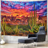 Generleo Mountain Desert Cactus Tapestry, Sunset Clouds Wall Hanging for Bedroom Decor