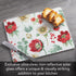 CounterArt Floral Traditions 3mm Heat Tolerant Tempered Glass Cutting Board 10” x 8” Manufactured in the USA Heat Tolerant Dishwasher Safe