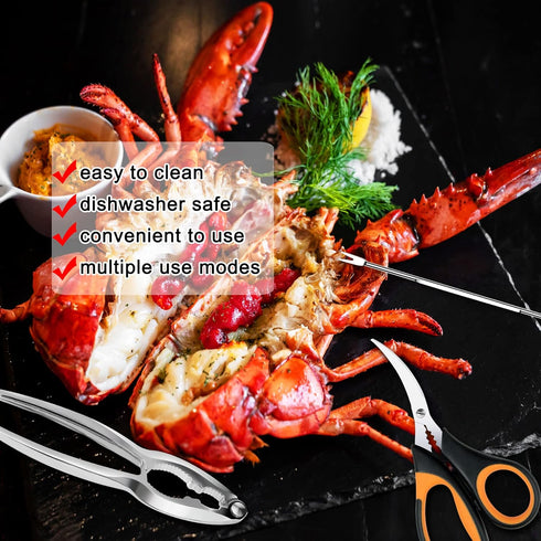 21 6 6 6 2 1 Seafood Cracker Tools, Pcs Crab Leg Crackers and Tools, Crab Crackers, Crab Leg Forks/Picks, Lobster