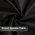 60 Inch eeivs Black Round Fitted Tablecloth Spandex Stretchable End Table Cover with Elastic Edge Cloth Table Topper