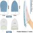 2 Pieces Gloves for Steamer Garment Steamer Ironing Gloves Waterproof Anti Steam Mitt with Finger Loop Heat Resistant Ironing Board for Clothes Steamers Protective Ironing Board Holder (Blue, Plaid)
