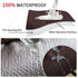 Set 2 Protector(Set 2,Waterproof-Coffee Waterproof Backless Bar Stool Covers of Rectangle Knitted Diagonal Stripes