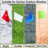 Zozen 100Pack Marking Flags, Red, Green, Blue, White, Lawn Marker Flags for Distance Measuring Wheel